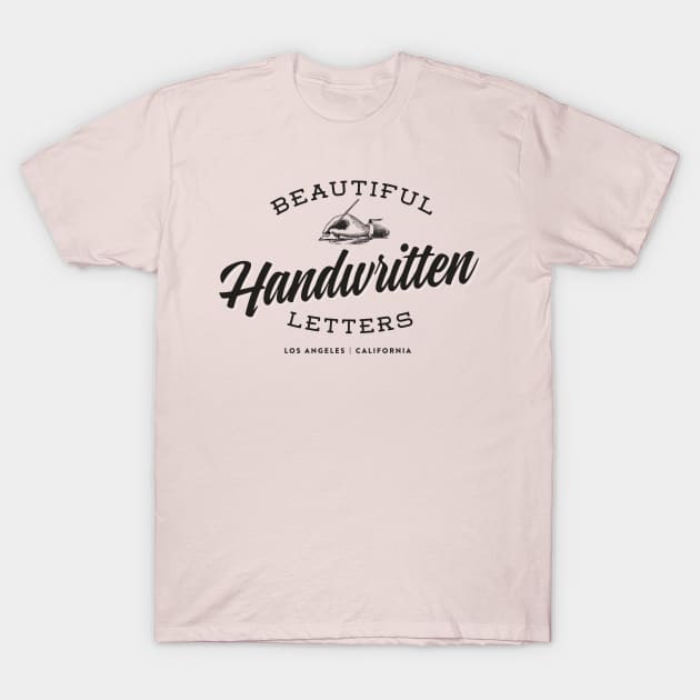 Beautiful Handwritten Letters T-Shirt by MindsparkCreative